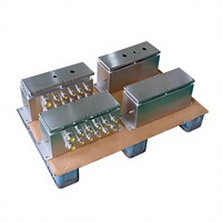 Boîtier de jonction antidéflagrant en acier inoxydable LD SS304 de 2 mm d'épaisseur, IP66 Ex Eb IIC T6 Gb DC24V 10A, finition brossée