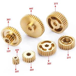 Set de Engranajes Metálicos de 7 Piezas para Auto <span class=keywords><strong>RC</strong></span> <span class=keywords><strong>Tamiya</strong></span> 1/14, Motor de Latón para Camión Remolque de Arrastre, <span class=keywords><strong>Accesorios</strong></span> y Piezas de Mejora - Product Image 2