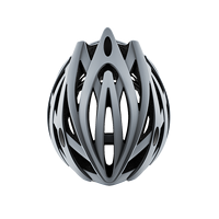 Casque de vélo gris clair moulé intégralement, compatible OEM/ODM, pour la ville, la route et le VTT, réglable