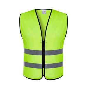 Gilet de sécurité routière de classe 2 en maille bleue personnalisable avec logo Support de logo personnalisable - Product Image 2