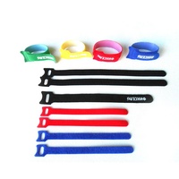 Attaches de câble Velcroes avec logo personnalisé Attaches pour câble à double boucle et crochet sur le côté