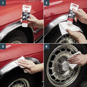 Pasta para Pulir Cromo y Aluminio para Autos, 75 ml, Restaura el Brillo y Protege las Piezas Metálicas de la Corrosión - Product Image 3