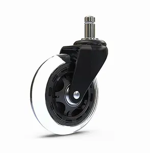 Caster Rollerblade Ghế Văn Phòng Caster Bánh Xe An Toàn Cho Sàn Gỗ Cứng 3 Inch Chất Lượng Cao 1 Bộ