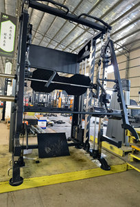 Support <span class=keywords><strong>de</strong></span> Squat Commercial équipement d'entraînement <span class=keywords><strong>de</strong></span> force multifonctionnel Machine <span class=keywords><strong>de</strong></span> gymnase Smith pour le ménage - Product Image 3