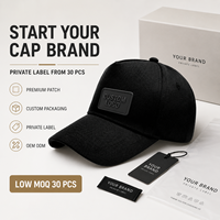 Casquette de baseball 5 panneaux personnalisable avec logo, en coton, ajustable, petite série, OEM ODM, fournisseur pour marques de startups