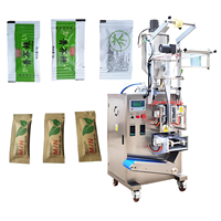 Machine d'emballage de liquides à trois soudures latérales à simple voie, écoénergétique, pour le remplissage de sachets de miel en stick