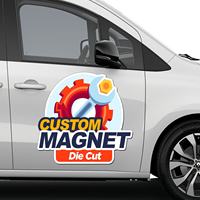 Logo de l'entreprise Publicité commerciale Aimant décalcomanie Autocollant magnétique personnalisé pour pare-chocs de voiture Panneau magnétique vierge pour voiture