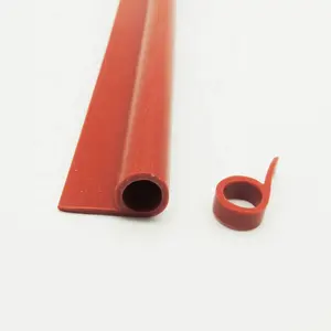 P Type Silicone Rubber, Oven Deur Rubber Afdichting Strip, P Vorm Siliconen Strip