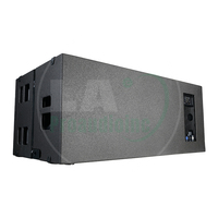 LA SOUNDX LA-KS28 Caisson de basses actif double 18 pouces 143 dB 25 Hz pour tournées, concerts et systèmes de sonorisation de location