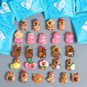 Borsa cieca giocattolo in resina ecologica in miniatura simulazione Capybara di frutta tartaruga luminosa animale marino piccoli ornamenti alla moda - Product Image 2