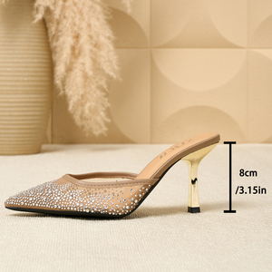 Sandales à talons hauts pour femmes tendance avec des lanières multicolores, confortables pour les femmes - Product Image 6