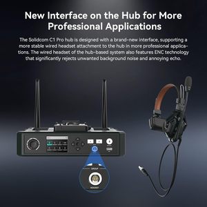 Hollyland Solidcom C1 Pro 2 Set Système de <span class=keywords><strong>casque</strong></span> d'interphone <span class=keywords><strong>sans</strong></span> <span class=keywords><strong>fil</strong></span>, <span class=keywords><strong>casque</strong></span> à oreille unique muet <span class=keywords><strong>pour</strong></span> <span class=keywords><strong>la</strong></span> production télévisée - Product Image 2