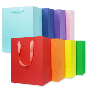 Custom Laminated <b>Large</b> Blue Paper Shopping <b>Bag</b> Luxury Packaging Shoes Clothing Jewelry <b>Gift</b> <b>Bags</b> with logo - Product Image 1