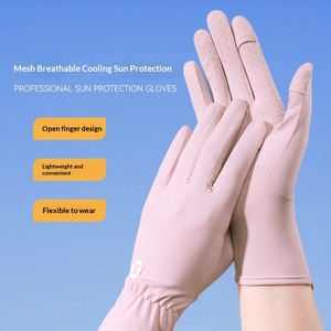 Guantes <span class=keywords><strong>de</strong></span> Protección UV para <span class=keywords><strong>Mujer</strong></span> al por Mayor con Pantalla Táctil, Guantes Transpirables Antideslizantes y Refrescantes para Conducir y Ciclismo al Aire Libre - Product Image 3