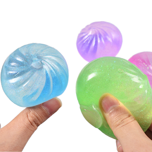 Dumpling Toy With <b>Steamer</b> Maltose Design Silicone Stress Relief Toy Eco Friendly Funny Relaxation Toy - Product Image 1