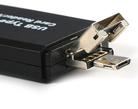 Lector y escritor de tarjetas 3 en 1 USB tipo C OTG SD/Micro/TF externo superventas