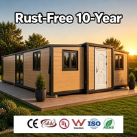 Estudio de Jardín Prefabricado Expandible, Casa Contenedor Expandible de 20 pies con Revestimiento de Madera, Plataforma Modular para Patio Trasero