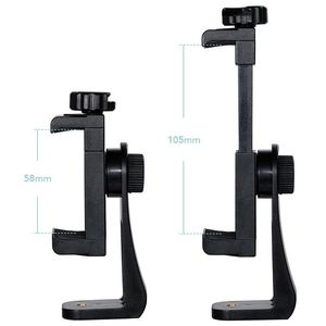 Hongdak 360 độ xoay điện thoại thông minh chủ điện thoại di động Tripod núi adapter có thể điều chỉnh Clip khung nhựa cho <span class=keywords><strong>iPhone</strong></span> - Product Image 3