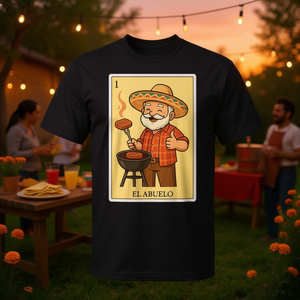 T-shirt unisexe pour adultes, Bingo mexicain espagnol, El Abuelo - Product Image 3
