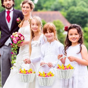 Cestas de Regalo Pequeñas al por Mayor, Cestas Blancas para Bodas, Cestas para Regalos de Niñas de las Flores, Paquete o Cesta de Almacenamiento para Vender Regalos - Product Image 3