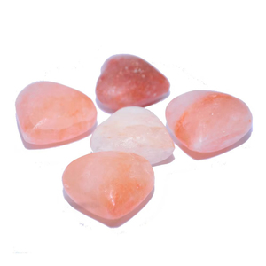 Masajeador de Sal Natural, Piedra de Cristal Rosa Pulida, Herramienta de Masaje Corporal Manual, Accesorio de Cuidado Personal Ecológico Estilo Amor - Product Image 1