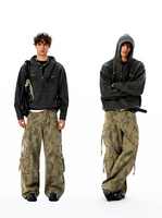 Pull en tricot décontracté pour homme, coupe ample, à capuche, demi-zip, avec logo en relief, pour l'automne/hiver