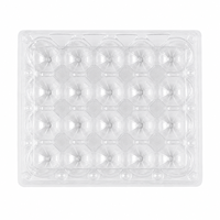 Vassoio per Uova di Quaglia da 30 Pezzi, Scatola in Plastica PET Trasparente Impilabile, Confezione per Negozi, per Allevamenti Avicoli e Centri di Imballaggio Uova, OEM