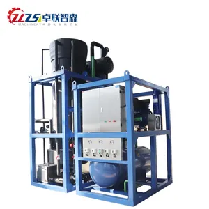 ZLZSEN1 ton 30 ton otomatik tüp buz yapma makinesi/serin içecekler için endüstriyel buz makinesi