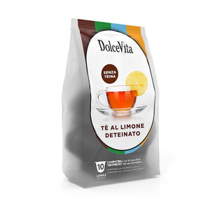 Dolce Vita 10 Capsule al Limone Decaffeinato Compatibili Nespresso [0,13/capsule] per French Press - Product Image 1