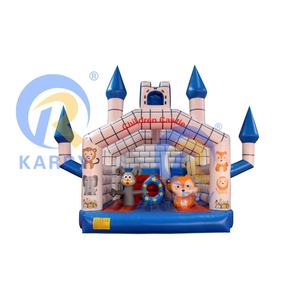 Château gonflable commercial de parc d'attractions pour enfants avec la structure gonflable de jeu de thème d'amusement de rebondissement et de glissière - Product Image 1