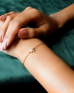 Bracelet Radiant Star Premium Or – Élégant Bracelet Breloque Céleste – Bijou de Luxe Tendance – Bracelet Motif Étoile Stylé - Product Image 3