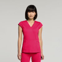Uniformes Médicos para Mujer YUHONG, Transpirables, de Rayón, Suaves, de Primera Calidad, Elegantes, con Costuras en Contraste, para Todas las Temporadas