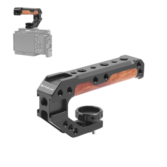 Puluz PU3114B Universal Camera Top Handle With Cold Shoe Portable Arri Grip Kit 6k Dslr Camera Handle For Camera Cage