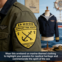 Écusson brodé 29 Hood Support the Youth Penmarch BZH Maritime Youth Organization pour vestes et équipements