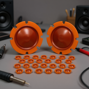 Dp1 Compression Driver Horn 2 Inch Titanium 50 Pieces <b>Audio</b> Accessory Replacement For Speaker <b>Components</b> - Product Image 2