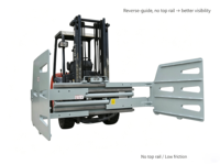 Nouvelle pince anti-roulement RJ25ST 2,5 tonnes pour chariot élévateur, sans guidage, pour emballages souples, déplacement latéral, coton, laine, papier usagé, manutention sans palette