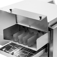 Four à pizza et à hamburgers portable entièrement automatique à alimentation électrique certifié CE avec thermostat réglable et protection contre la surchauffe pour boulangerie