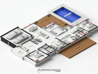Villa Prefabricada Moderna LGS, Aislamiento Térmico, Ahorro de Energía, Seguridad Contra Incendios, Construcción de Acero Galvanizado de Calibre Ligero, Hotel, Apartamento