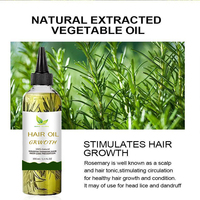 Sérum Huile de Croissance Rapide des Cheveux à Base de Plantes Naturelles 100% Biologique Romarin Nourrissant le Cuir Chevelu Huile de Croissance des Cheveux Sérum de Repousse des Cheveux