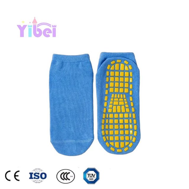 Yibei Hot Sale Anti-Skid Cotton Socks for Kids Non-Slip Trampoline Socks for 3-5 Kids in Trampoline Parks