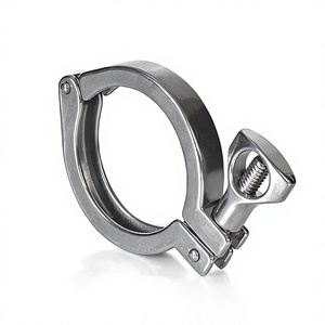 Raccords de tuyauterie sanitaires à collier en acier inoxydable SS304 <span class=keywords><strong>SS316L</strong></span>, polis, basse pression, type Tri-<span class=keywords><strong>Clamp</strong></span>, pour la construction - Product Image 1