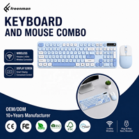 Clavier et souris sans fil 2,4 G multifonctionnels pour ordinateur de bureau et de jeu, vente en gros OEM ODM