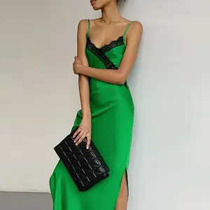 Elegant Floral Maxi Dress 2024 Dot, Patchwork Party Vestidos for Ladies Summer Casual Fashion Dresses/