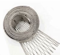Câble de balustrade en acier inoxydable de qualité 316, filet en maille Inox pour balustrades de balcon / Filet Zoo pour garde-corps de terrasse