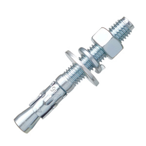 Boulon d'expansion M6x40 en acier au carbone zingué avec rondelles et écrous pour la réparation automobile et l'utilisation dans les ascenseurs - Product Image 1