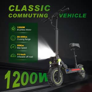 Spedizione da noi Warehouse1200W motorino elettrico adulti S6 48 v18ah 70Km lungo raggio con sedile Scooter elettrico per la vendita - Product Image 3