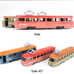 Tren de juguete de aleación, modelo de tren de 3 colores, con luz de sonido - Product Image 2