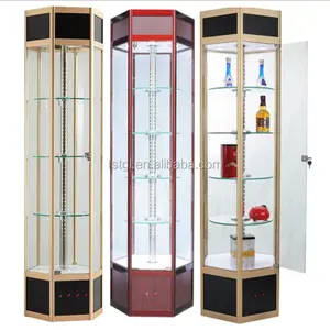 Armoire d'exposition en verre transparent, armoire à cosmétiques style Simple