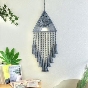 <span class=keywords><strong>Macramé</strong></span> Tenture Murale Vert et Blanc <span class=keywords><strong>Arbre</strong></span> <span class=keywords><strong>de</strong></span> <span class=keywords><strong>Vie</strong></span> Art Mural Décoration Maison Décor <span class=keywords><strong>Attrape</strong></span>-Rêves - Product Image 3