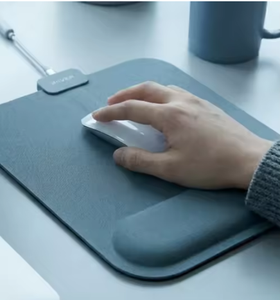 Electric Heated <b>Mouse</b> <b>Pad</b> with Wrist Support, USB Heating Desk Mat for Office, Home & Winter Use - Product Image 3